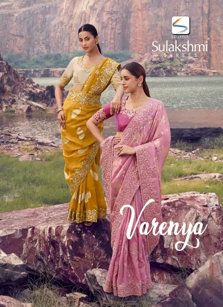 Varenya By Sulakshmi Pure Satin Silk With Jacquard Designer Saree